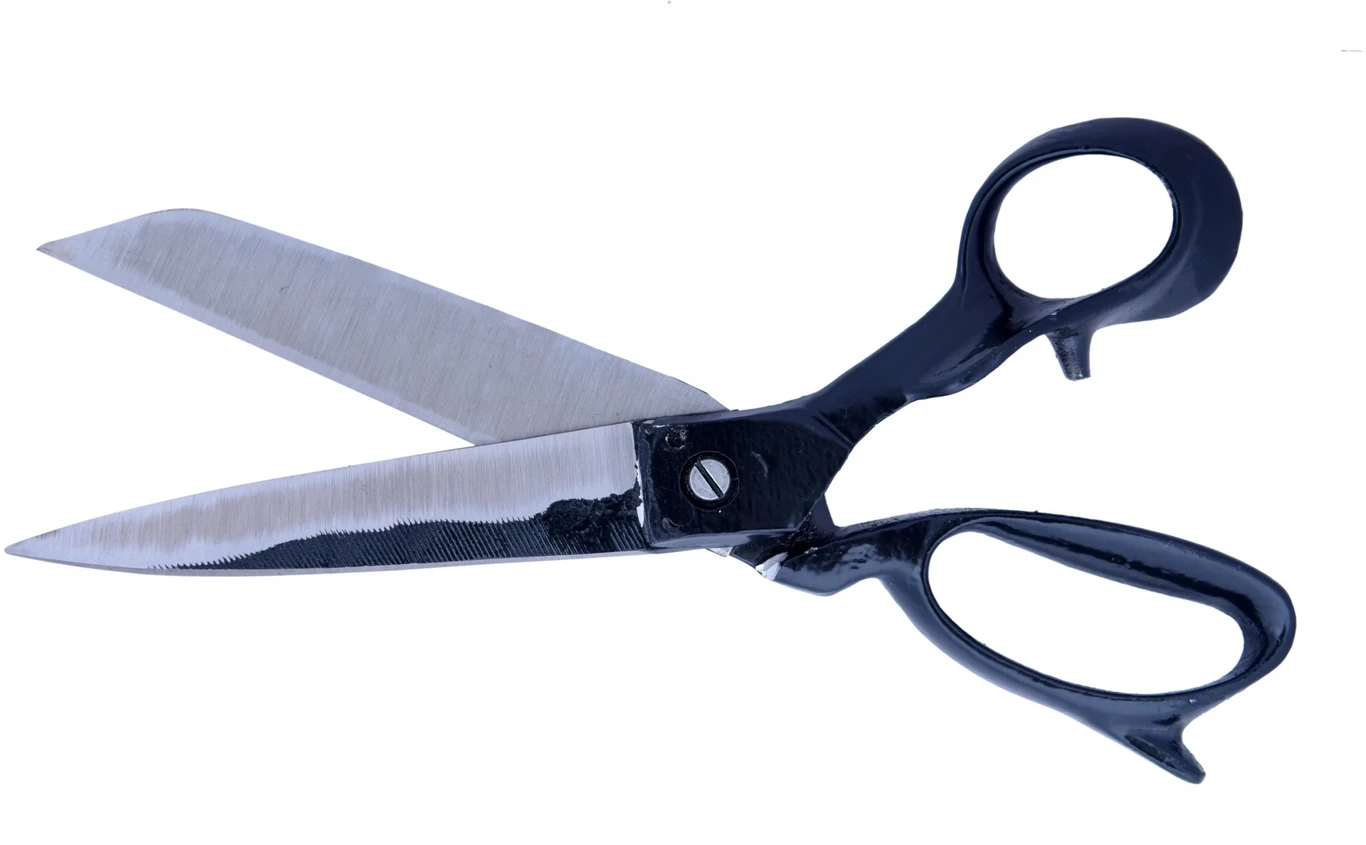 Rehman Traders Rahi Retti 10 Number Black Scissors (Set of 1, Black)