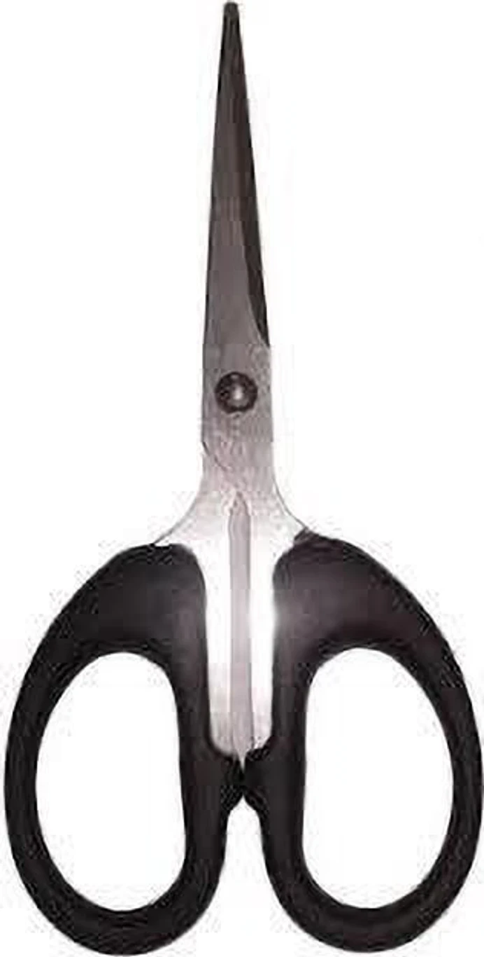 SK TRADERS Muchh Stainless Steel Scissors (Set of 2, Black & White)