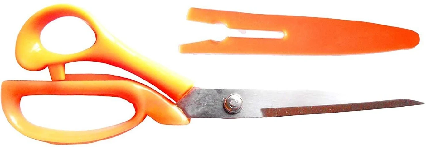 SKAB Enterprises Professional Tailoring Scissor (Set of 1, Light Orange)
