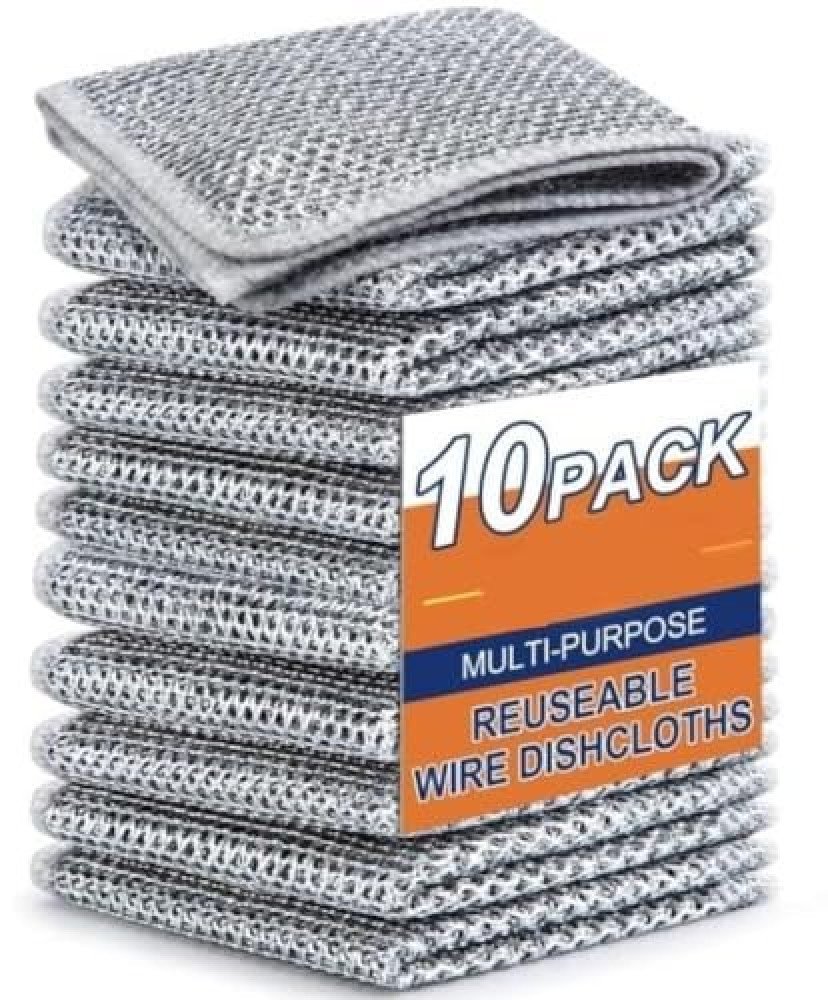10 Pack Multi-Purpose Reuseable Wire Dishcloths