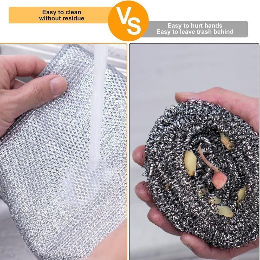 10 Pack Multi-Purpose Reuseable Wire Dishcloths