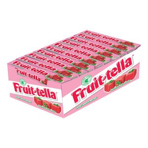 Fruitella, Strawberry Flavour, Chewy Toffee Stick Pack, 900 gram- Pack of 20