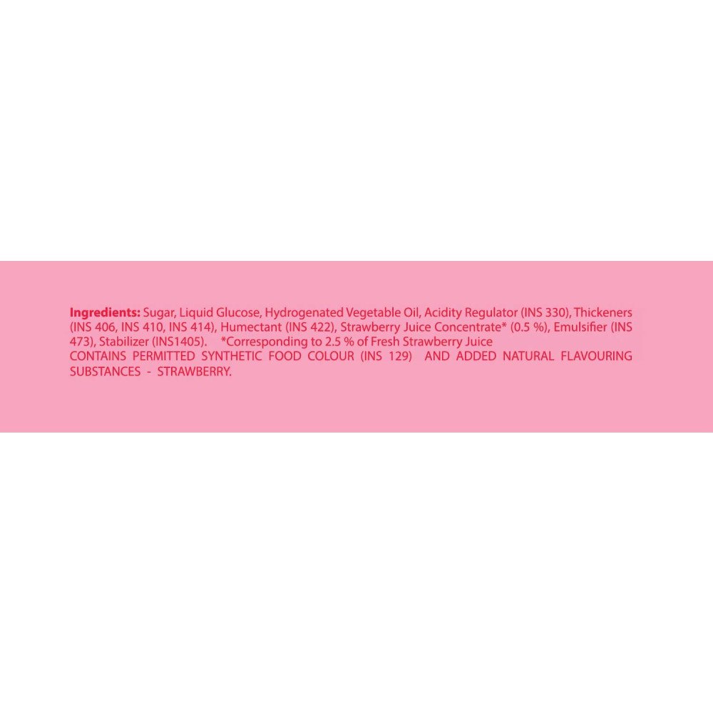 Fruitella, Strawberry Flavour, Chewy Toffee Stick Pack, 900 gram- Pack of 20