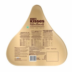 Hershey\'s Kisses Festive Moments Chocolate Tin Shaped Gift Pack 166.5gm