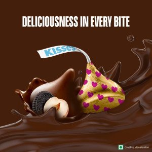 HERSHEY\'S Kisses Hazelnut \'N\' Cookies, 33.6 Gram