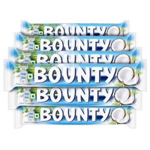 Bounty Coconut Filled Chocolate Bars, 100g ( Pack of 6 )