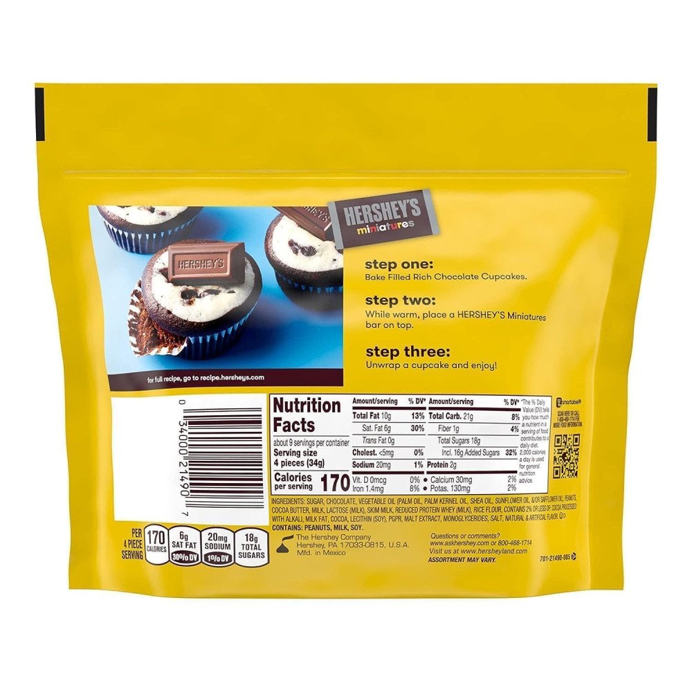 Hershey Miniatures Assorted Chocolate Candy, 226gm