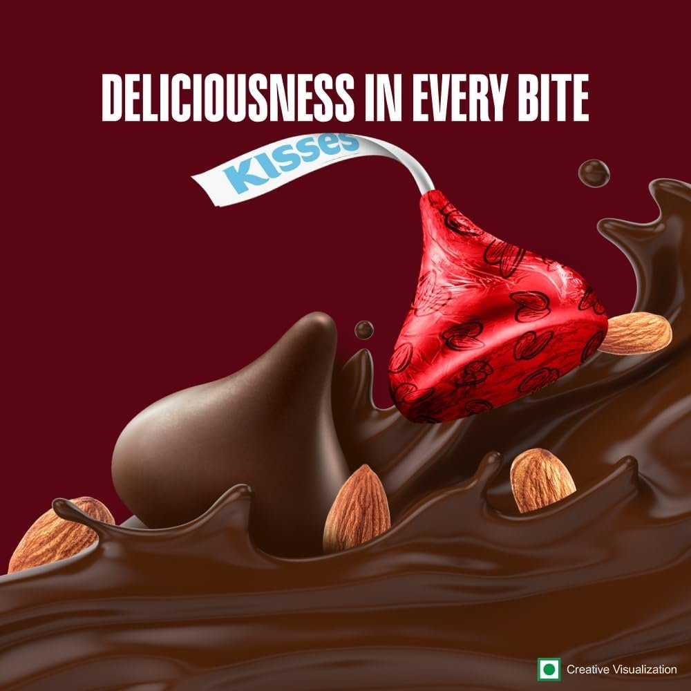 HERSHEY\'S Kisses Special Dark \'N\' Almonds 100.8 Gram