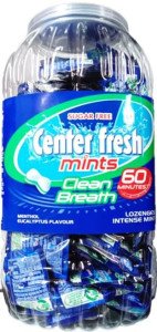 M ved Sugar Free Center Fresh Mints,Clean Breath,60 Minutes