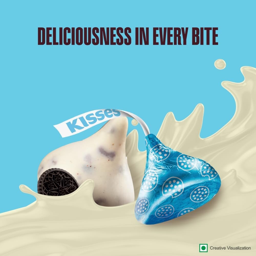 HERSHEY\'S Kisses Cookies \'N\' Creme Chocolate 108 gm