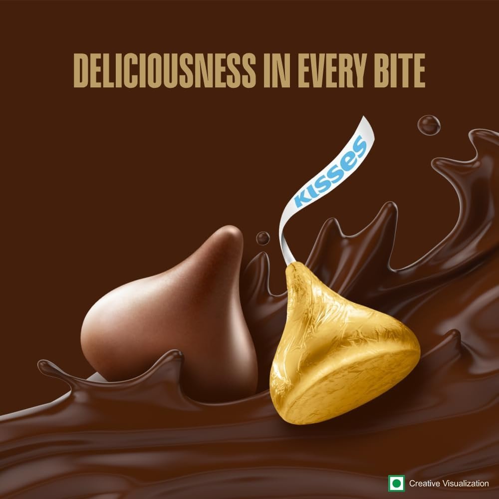 Kisses Milk Chocolate Melt-In-Mouth Chocolates 108 Grams