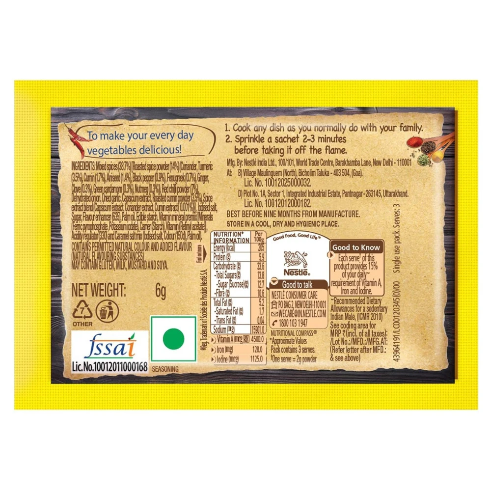 Pack of 50 Maggi Masala Magic, Aromatic Roasted Spices