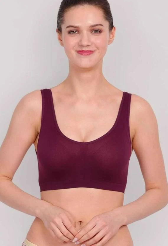 Women Bralette Non Padded Bra  Maroon