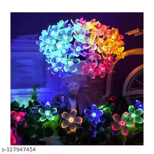 X Pulse 14 led Silicone Multicolor Blossom Flower 3 Meters Decoration Light for Diwali, Christmas, Weddings and Home Decoration (Multicolor)