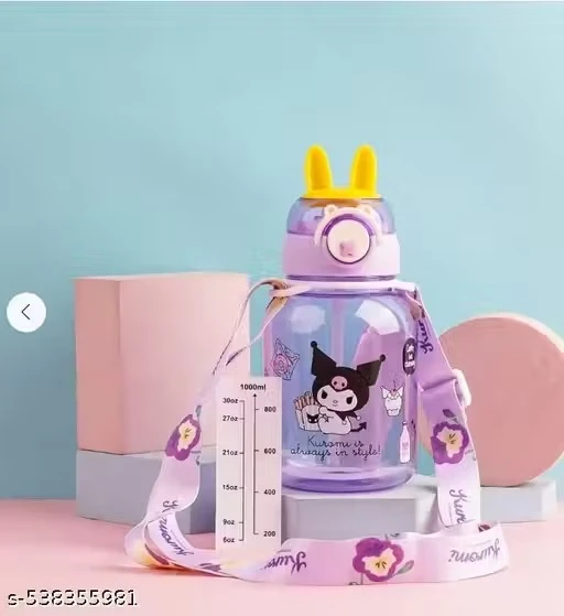 x pulse Cute Elu printed kids triton water bottle for kids , tritan BPA free 650 ml Water Bottle (Set of 1, Multicolor)