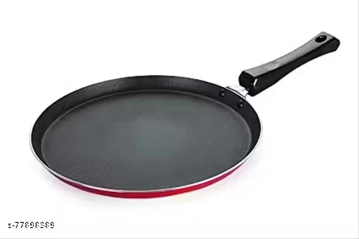 GreenFinch Non-Stick Aluminium Dosa Tawa 27.5 cm, Flat Tawa Nonstick Cookware Gas Stove Compatible Only ( 27.5cm)