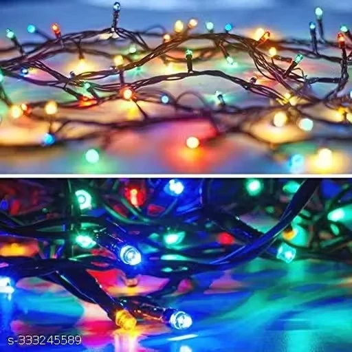 X Pulse 5 Meter 20 LED Decorative Pixel Led String/Rice Light | 20 Feet Single Colour Diwali Still Led Ladi String Light for Home Decor, Christmas, Diwali and Festive Decoration (Pack of 2, Multi color)