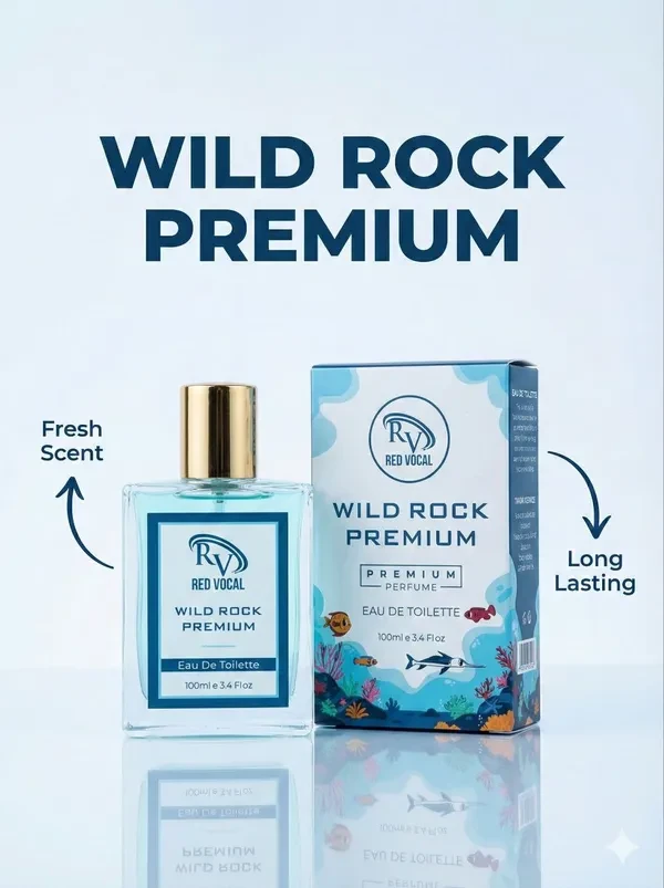 Red Vocal Wild Rock Premium Perfume Eau De Toilette For Men – 100ml Bold, F.
