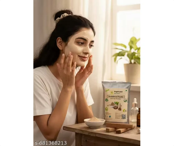 Brightland sandalwood face pack powder for skin 200gm