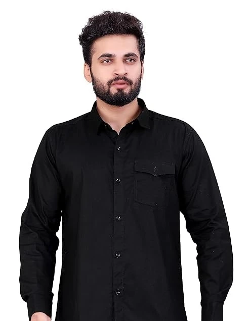 Men's Slim Fit Casual | Textured Printed Cotton Shirt with Spread Collar