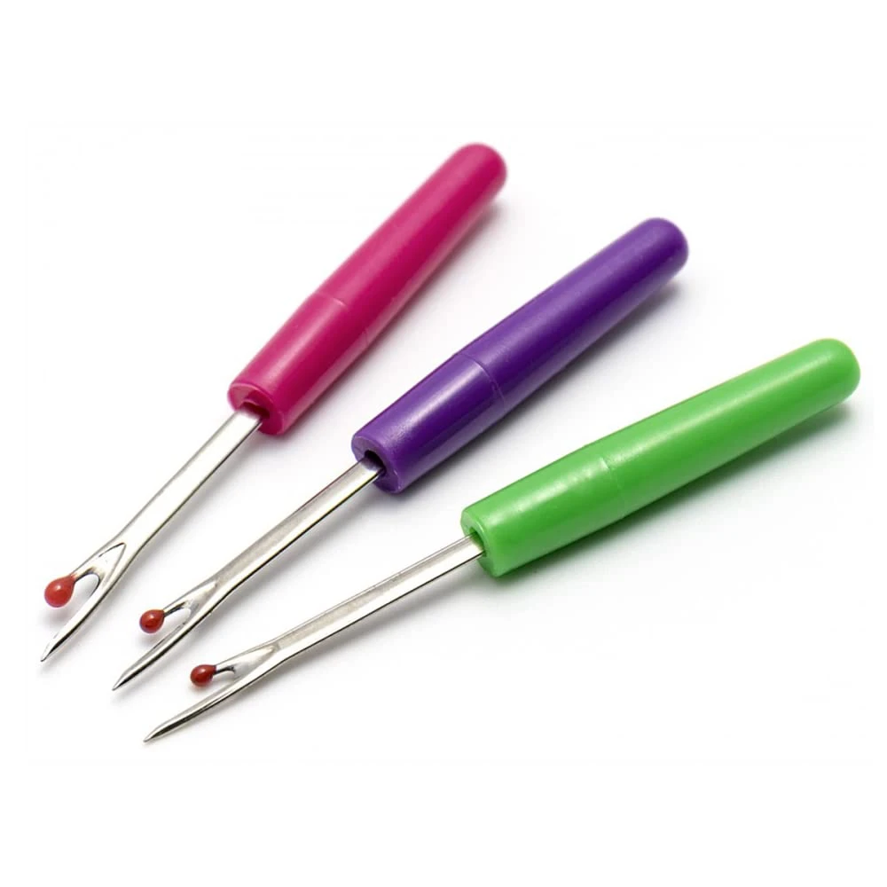 Seam Ripper Tool Set Piece Sewing Accessories Kit for Stitch Removal | Thread Cutting | Ideal for Sewing, Tailoring, DIY Projects | Stainless Steel Blades with Comfort Grip Handles