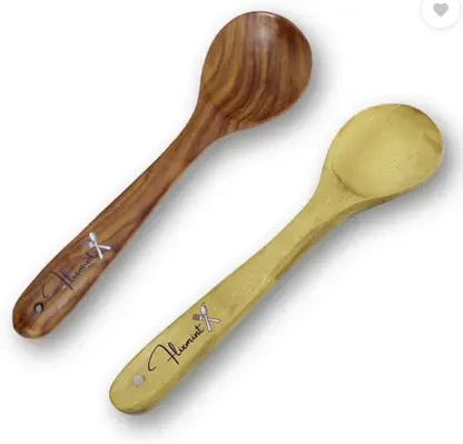 FLIXMINT Wooden Table Spoon Set (Pack of 2)