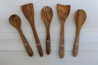 FLIXMINT FLIXMINT SPOON Wooden Serving Spoon Set (Pack of 5)