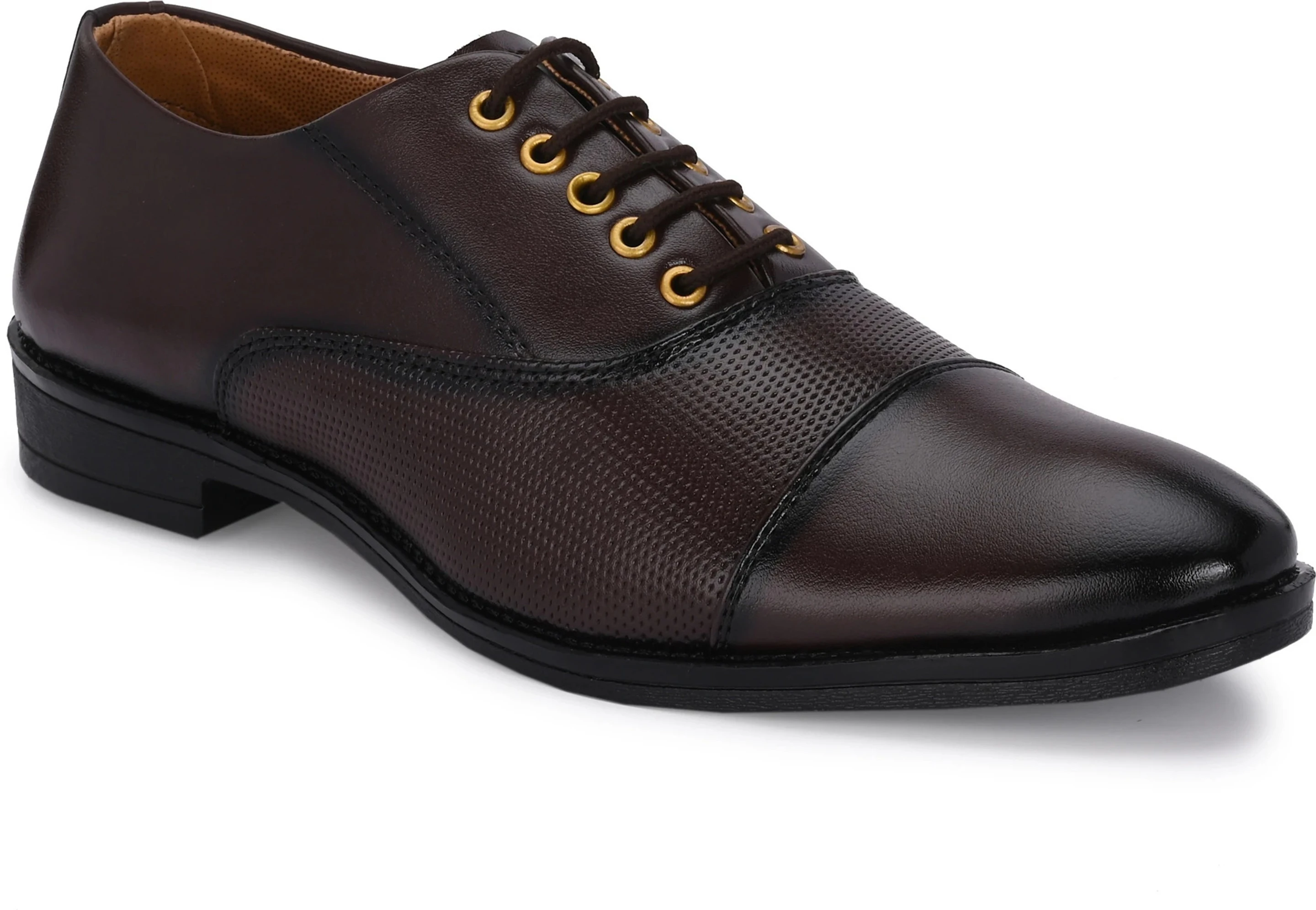 Brown Office Wear & Party Wear Semi Formal shoes Lace Up For Men