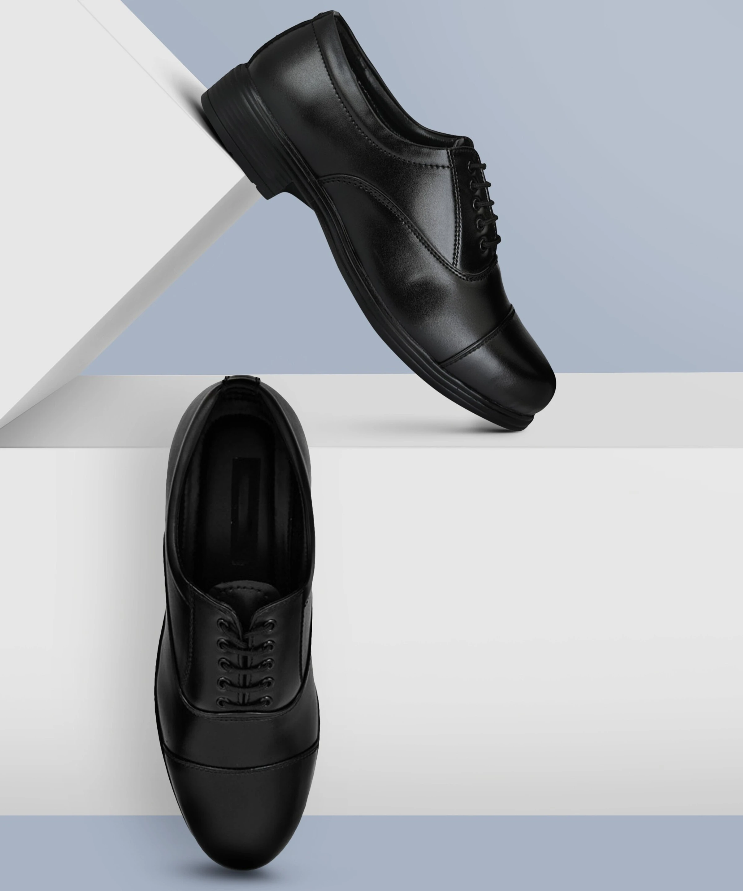 Mens Derby Police Laceup Police Shoes For Men (Black) Oxford For Men