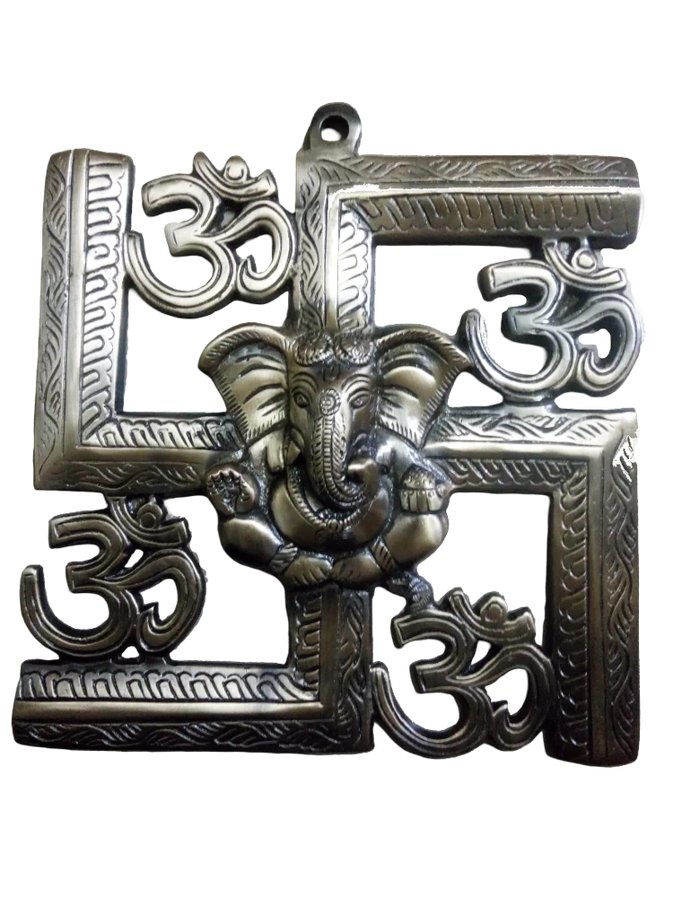 Om Swastik Ganesha Wall Hanging