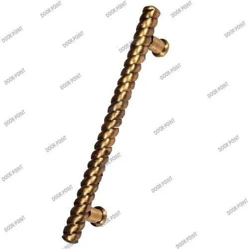 Spiral Brass Door Pull Handle
