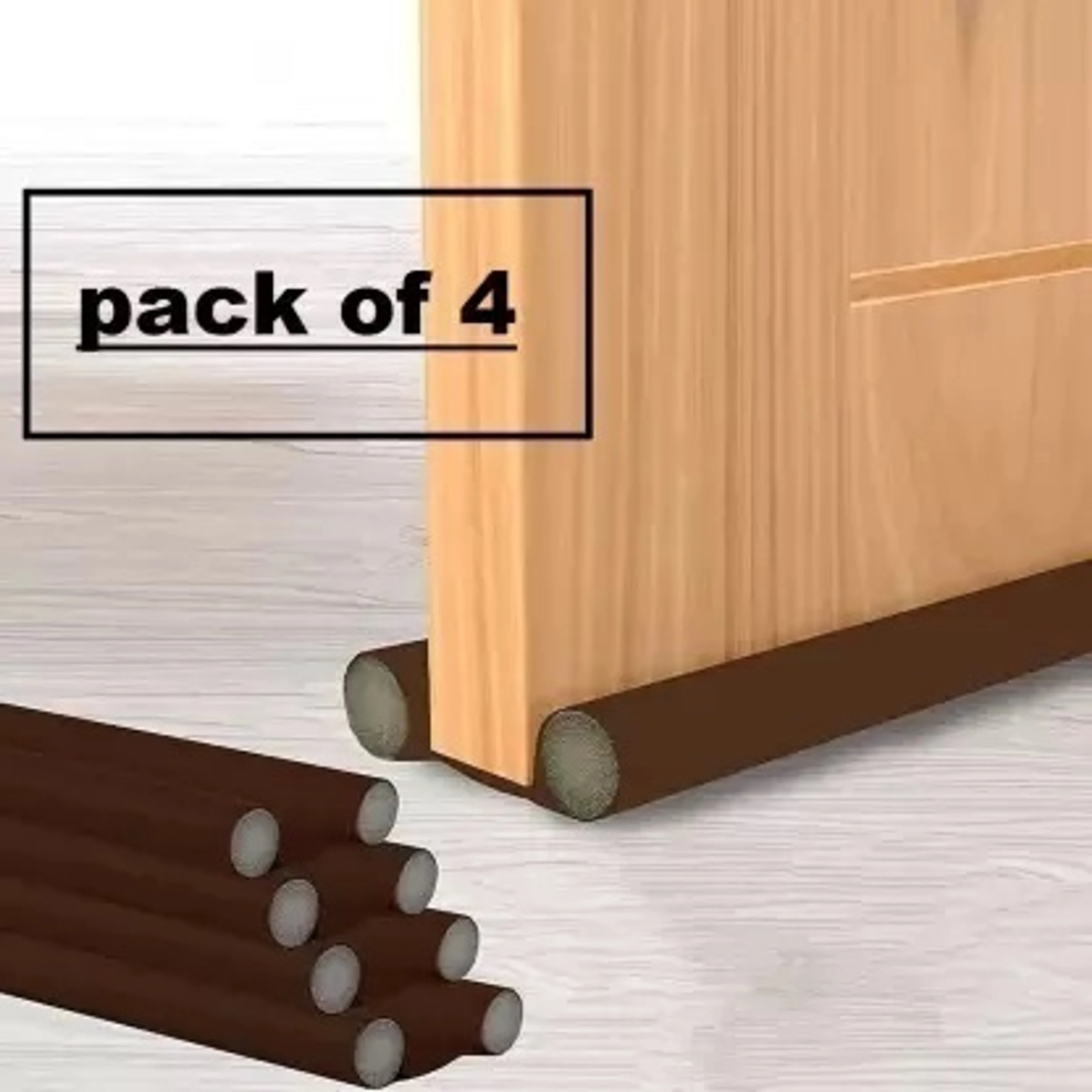 Twin Door Draft Fabric Cover Guard, Cool/Hot Maintain in Room | D...more