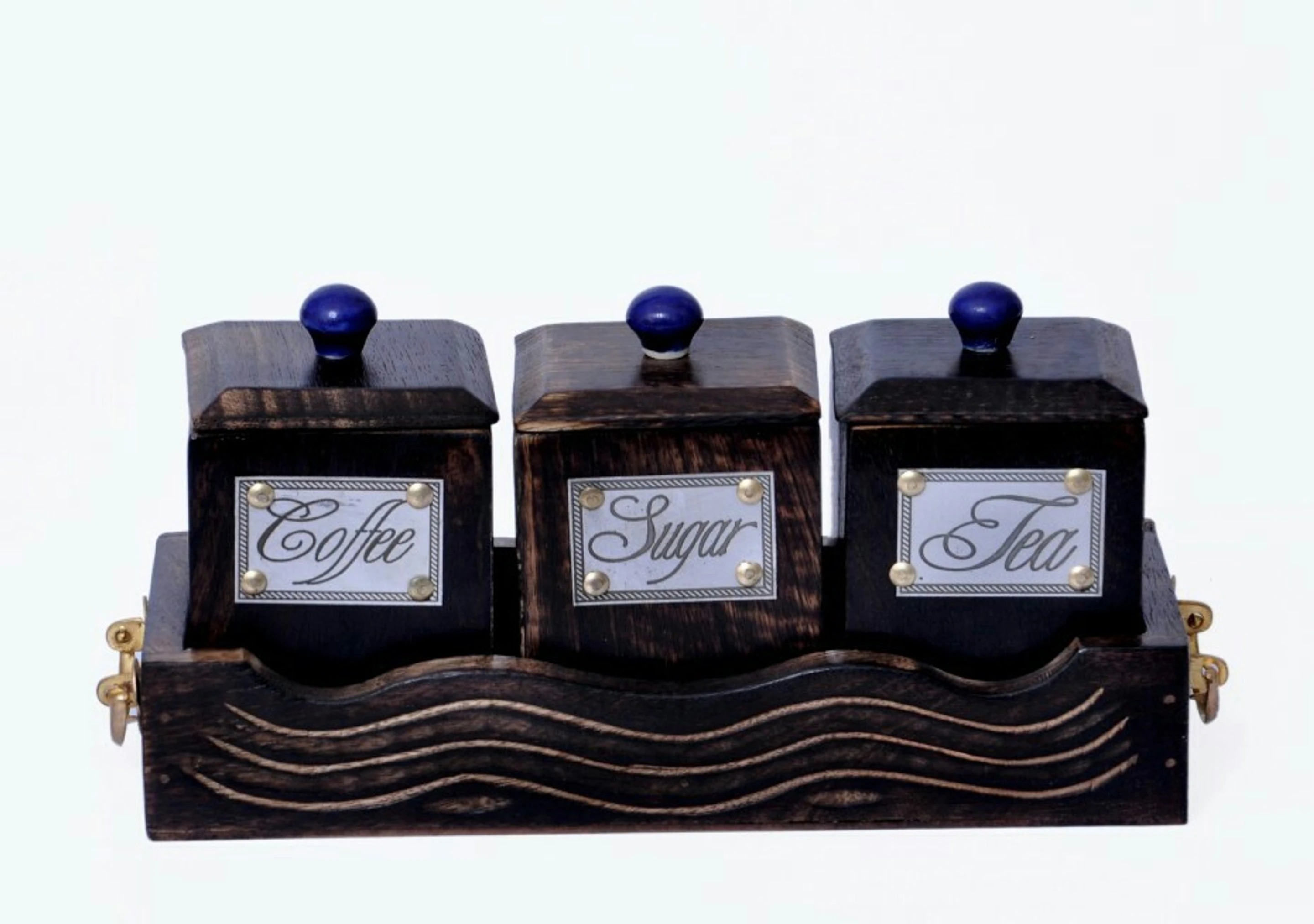 Spice Set Wooden (4 Piece)