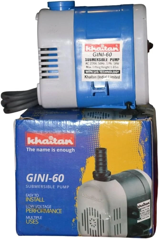 Khaitan Gini 60 Pump For Cooler FOUNTAIN aquarium, khaitan cooler pump