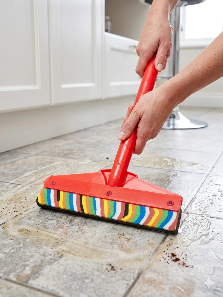 Squeegee for Cleaning Kitchen Platform and Windows, Wiper for Windows, Multicolor Pack of 3