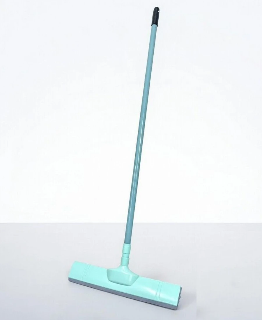 Squeegee with Long Handle – Plastic & Foam Floor Wiper for Bathroom| Kitchen & Glass Cleaning | Durable| Lightweight| Multicolor Pack of 1