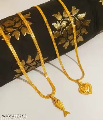 LONG NECKLACE AND CHAIN