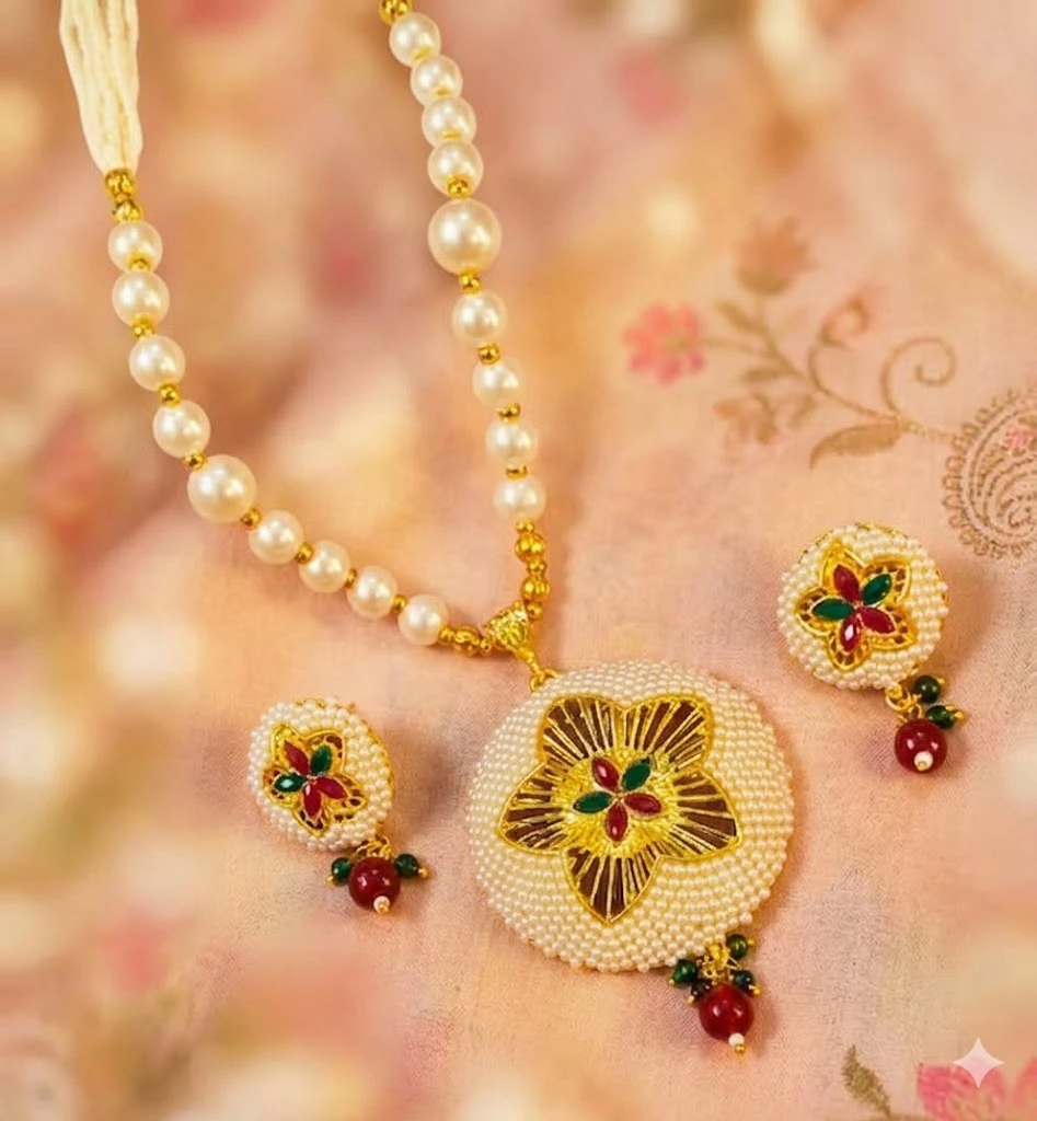 K-5 Twinkling Chunky Women Jewellery Set