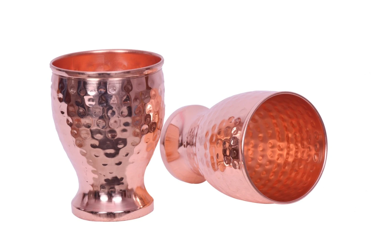 Copper Damru Hammer – Polished Copper Finish | Round Shape Decorative Piece