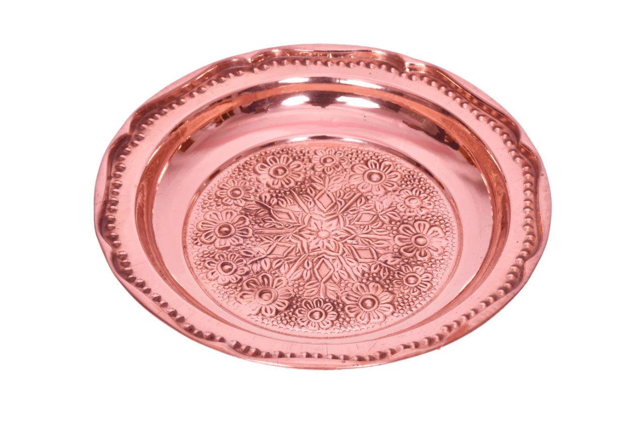 Copper Hot Case with Lid (Embossed Design)