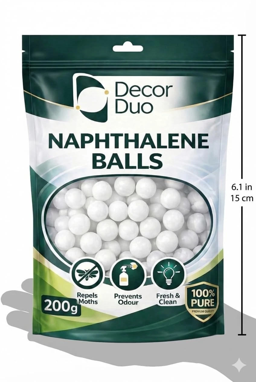 Naphthalene Balls | 2 Kg (10 x 200g Packs) | Clothes Protection & Insect Repellent for Wardrobes & Cupboards