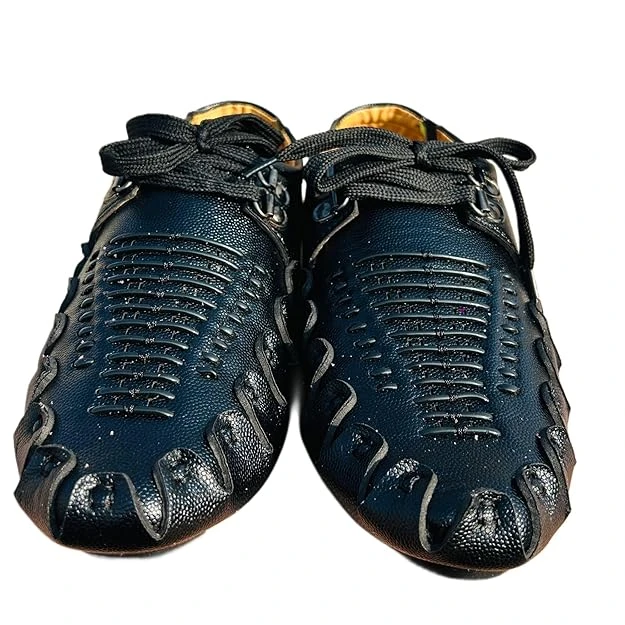 Men’s Stylish Casual Loafers | Premium Polyurethane Leather Finish | Lace-Up Comfort Shoes for Daily & Semi-Formal Wear