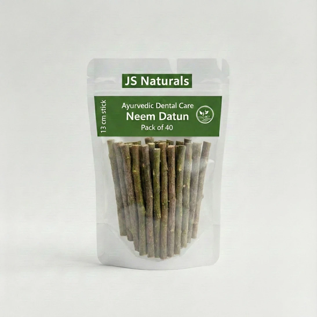 Neem Datun Chew Sticks Organic Ayurvedic Toothbrush Nim Twigs for Oral Care Medium Toothbrush (Pack of 40)