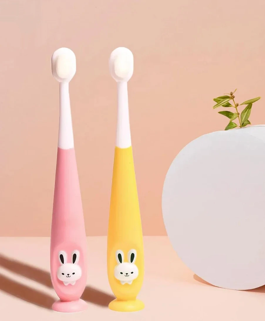 BPA Free Kids Toothbrush Supersoft Bristles for Kids/Babies/Toddlers 18M+ Extra Soft Toothbrush (Pack of 2)