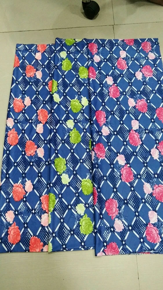 Blue Cotton Silk Fabric   99 Rs per Meter