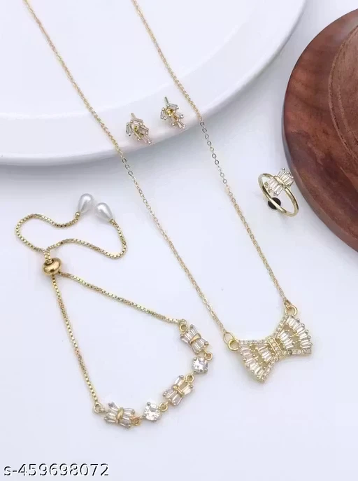 American Diamond Jewellery Set