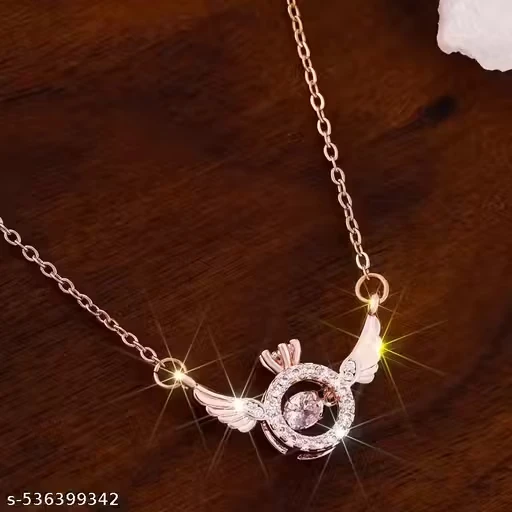 Angel Wing Ring Shape Necklace