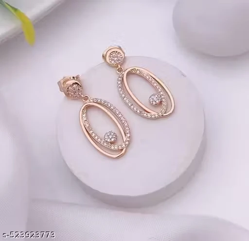 Cubic Zirconia Hand-crafted Earring