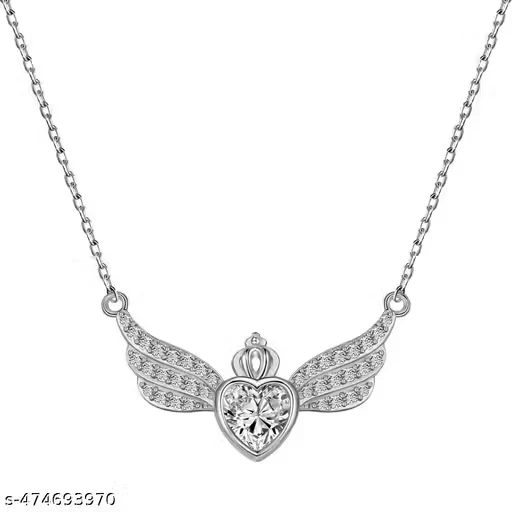 Silver Fly High Queen of Hearts Necklace