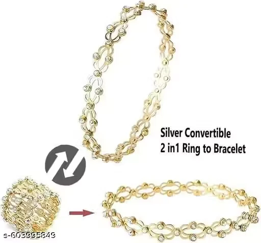 Two in One Ring Cum Bracelet for Women